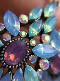 Серьги с кристаллами