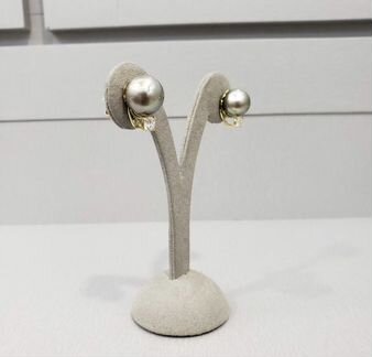 Золотые серьги брилл 0.4 ct 7.5 гр