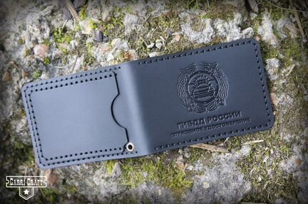 Обложка для удостоверения гибдд Черная Матовая