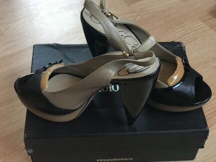 Paolo Conte босоножки кожа