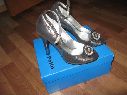 Туфли серебряные folle Размер - 35
