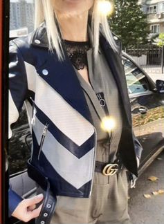 Кожаная куртка Maje р.36 (40/42)