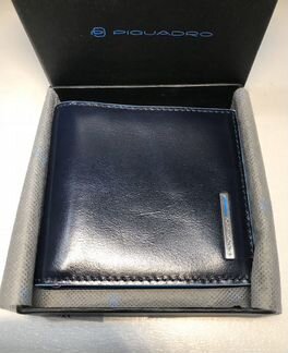 Кожаное портмоне с зажимом для купюр Piquadro