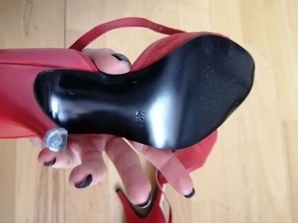 Туфли винтаж красные Югославия СССР 35,5-36 размер