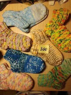 Носки вязанные детские и подростковые 0+