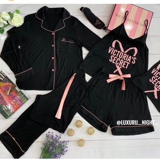Пижама хлопок 6 в 1 Victoria’s Secret