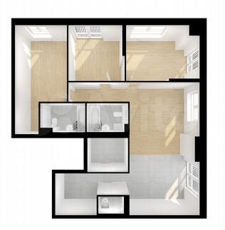 4-к квартира, 102.5 м², 25/26 эт.