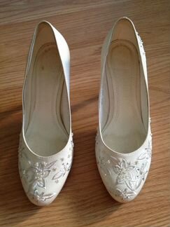 Свадебные туфли, цвет шампань (айвори)