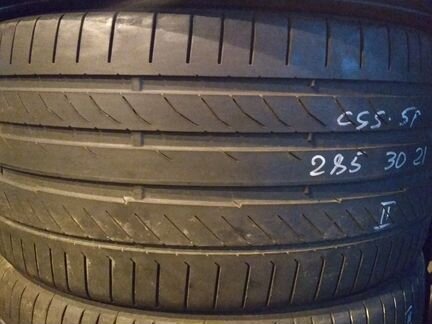 285/30 r21 2шт б/у Continental ContiSportContact 5