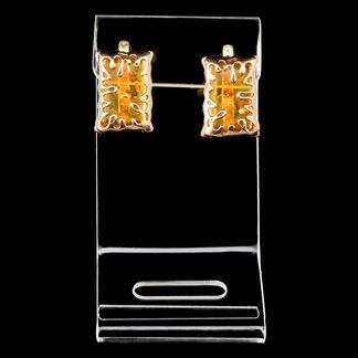 Серьги с янтарём 