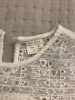 Белая блузка zara