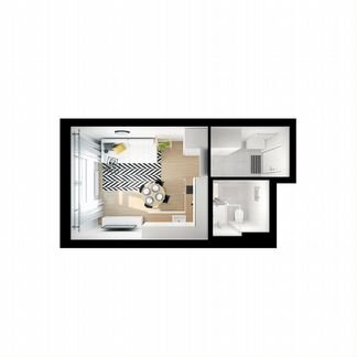 Квартира-студия, 19.9 м², 5/31 эт.