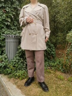 Элегантный винтажный тренч