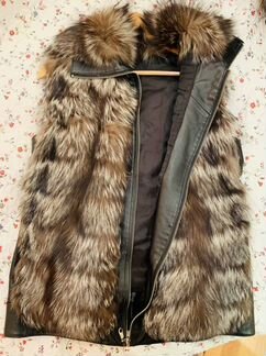 Жилет меховой из чернобурки