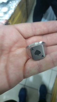 Кольцо мужские печатка