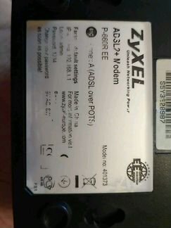 Модем adsl zyxel P-660R EE annex A