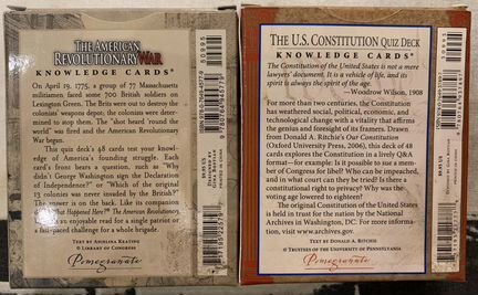 Knowledge cards. Quiz. Country study. The USA