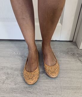 Балетки 38р бежевые Velvet