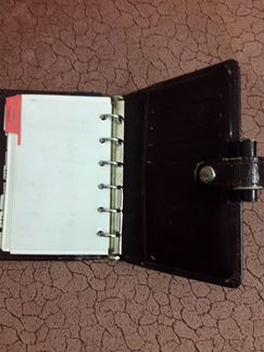 Органайзер-блокнот кожаный коричневый
