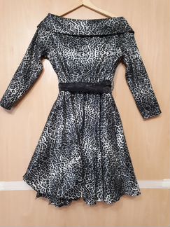 Платье леопардовое