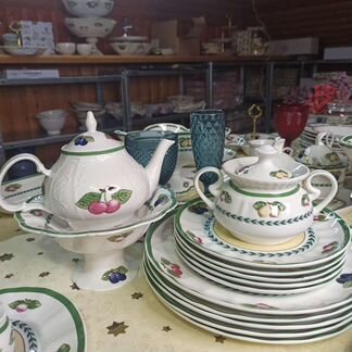 Сахарница ушастая фрукты в стиле villeroy