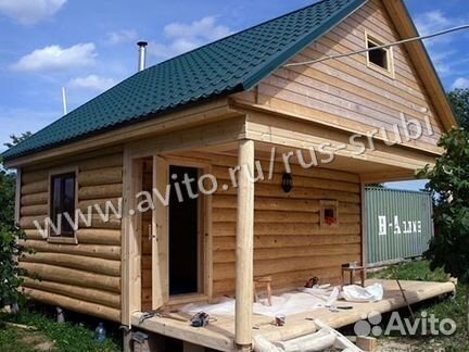 Сруб бани 6.04x6.05+ 2.2 с доставкой и сборкой