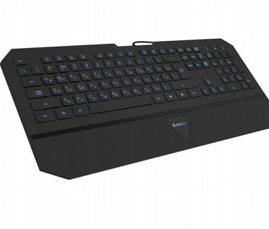 Клавиатура тонкая, 4 уровня подсветки, Defender но