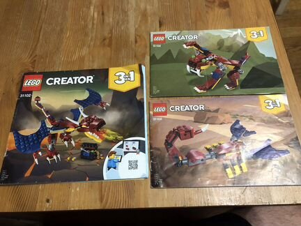 Lego Creator 31102 Огненный дракон